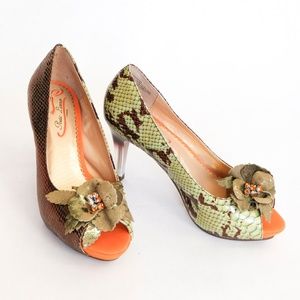 leather platform shoes